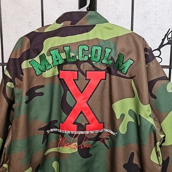 Malcolm X Camo Work Jacket Size 2X New - Picture 9 of 10